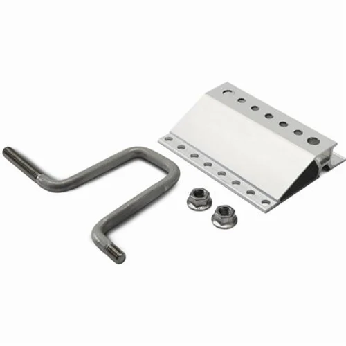 En flex tagkrog M12 til tegltag fra Novategra med justerbar højde, der bruges til at montere en C-skinne