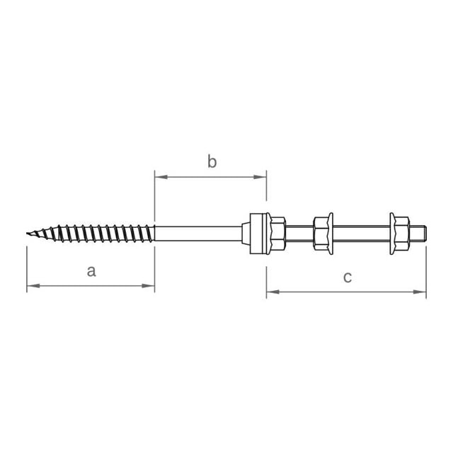 Novotegra stokskrue til træ