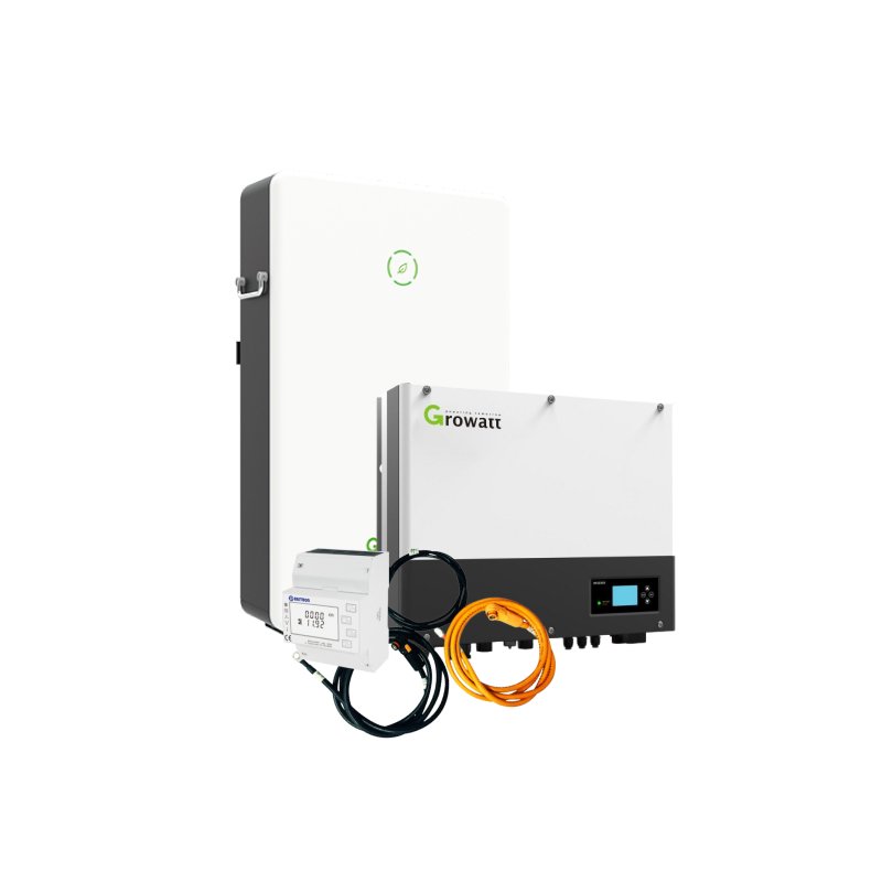 Growatt Hybrid inverter og 6,5 kWh Batteri til 0-6 kW solcelleanlæg